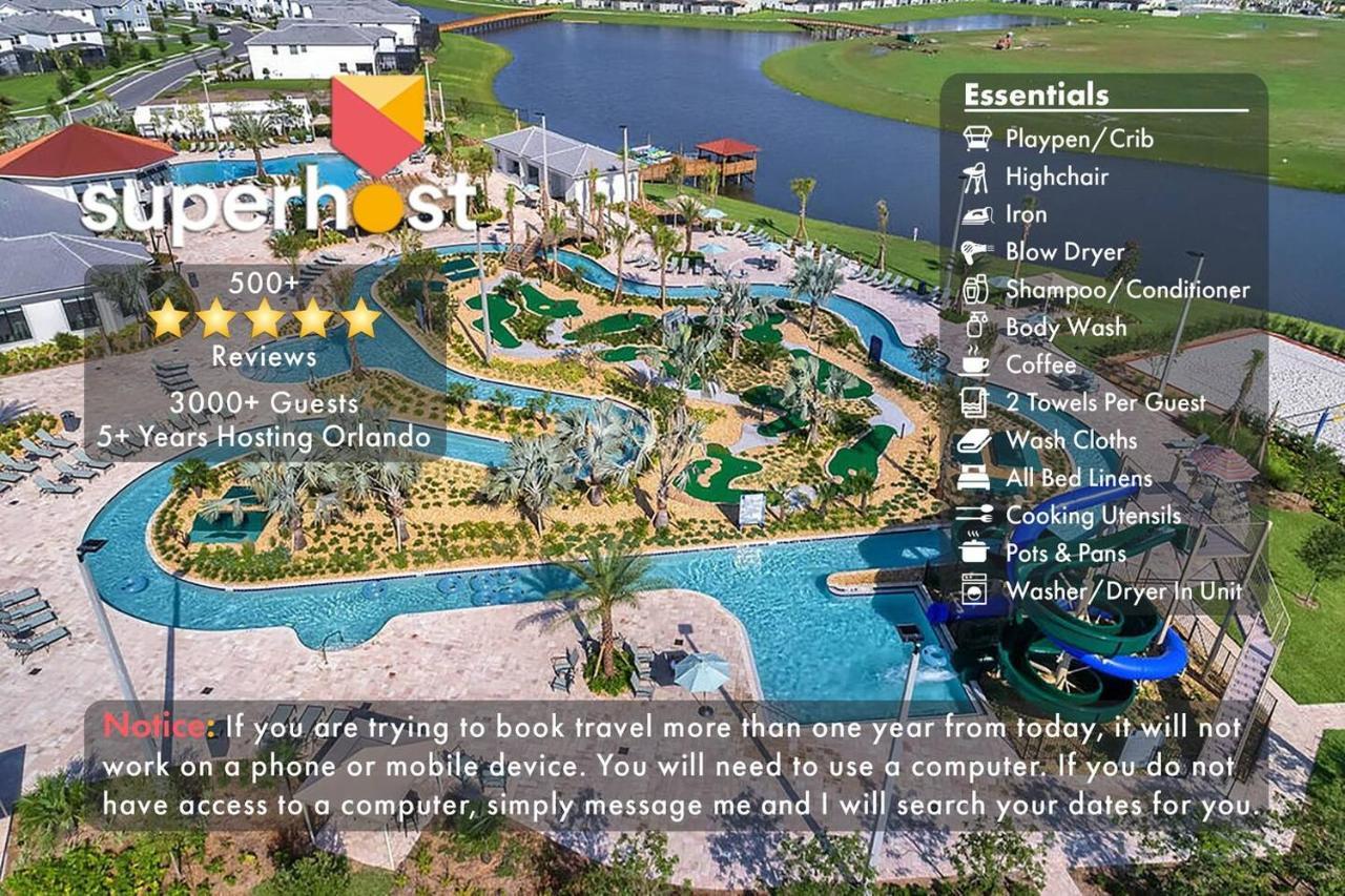 H - New 2 Bedroom Condo - 5 Miles To Disney - Free Water Park Kissimmee Exterior foto